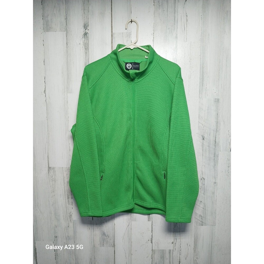 Polar King Men's XLR Green Full Zip Sweater